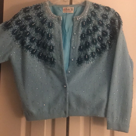 beaded cardigan sweater